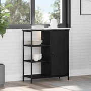 vidaXL Sideboard Preto Carvalho 70x30x80 cm Madeira de engenharia