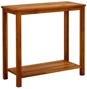 vidaXL Mesa consola para jardim 80x35x75 cm madeira de acácia maciça