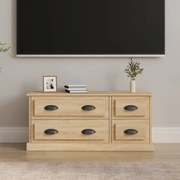 vidaXL Móvel p/ TV 100x35,5x45 cm derivados de madeira carvalho sonoma