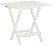 vidaXL Mesa de bistrô 46x46x47 cm madeira de acácia sólida branco