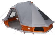 Tenda Familiar Tipi Cinza e Laranja para 6 Pessoas Impermeável