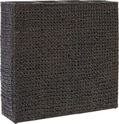 vidaXL Floreira alta com 4 vasos jacinto de água preto