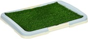 PawHut Resguardo de Treino de Erva com Bandeja Desmontável para Cães para Adestramento 63x48,5x6 cm Multicor | Aosom Portugal