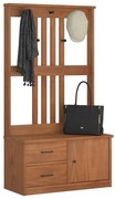 vidaXL Árvore de Hall SANDNES 87x40x159,5 cm Madeira Maciça de Pinho
