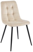 Cadeira Stuhl Veludo - Beige