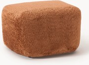 Pufe em teddy-bouclé Wolke