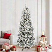 vidaXL Árvore de Natal Artificial Branco 210 cm PVC
