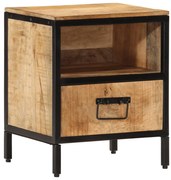 vidaXL Mesa de cabeceira 40x35x50 cm madeira de mangueira maciça