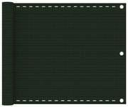Tela de varanda 75x300 cm PEAD cinzento-escuro