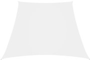 vidaXL Para-sol estilo vela tecido oxford trapézio 3/5x4 m branco