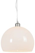 Candeeiro de suspensão redondo moderno branco opaco - Globe Moderno,Retro
