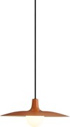 Candeeiro suspenso retro laranja para sistema de calhas monofásico - Slimline Panzi