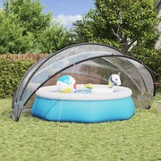 vidaXL Cúpula de Piscina Manual Transparente 500 x 500 x 236 cm PVC