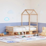 Telhado de cama infantil 108x70x176,5cm madeira de pinho maciça