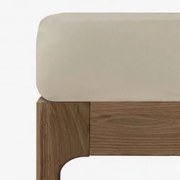 Lençol De Baixo Em Linho De 160g/m² Sorana Beige Semoline & Cama 135/140cm (140 X 200 X 40 Cm) - Sklum