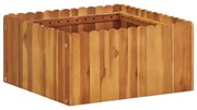 vidaXL Vaso/floreira de jardim 50x50x25 cm madeira de acácia maciça