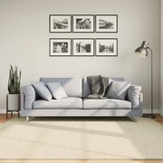 vidaXL Tapete pelo curto macio e lavável HUARTE 200x200 cm cor creme