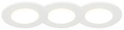 Conjunto de 3 focos embutidos para casa de banho redondos LED 5W branco à prova de água - Blanca