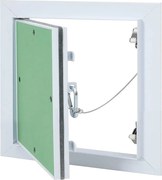 vidaXL Painel de Acesso Verde e Prata 30 x 30 cm Alumínio e Gesso