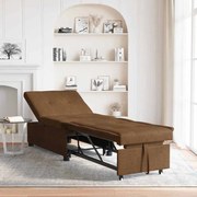 vidaXL Sofá-Cama Castanho 194 x 67 x 82 cm Tecido Huahua