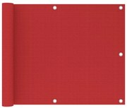 Tela de varanda 75x500 cm PEAD vermelho