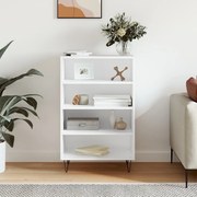 vidaXL Armário alto 57x35x90 cm derivados de madeira branco
