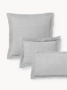 Fronha de almofada em linho com bainha elevada Linna