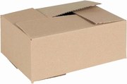 vidaXL Caixa Rebatível 50 pcs Natural 25 x 17,5 x 10 cm cartão