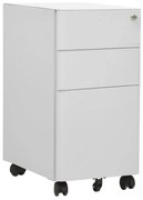vidaXL Arquivador móvel aço 30x45x59 cm cinzento-claro