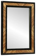 vidaXL Espelho 70x2x70 cm Madeira Sólida de Acácia