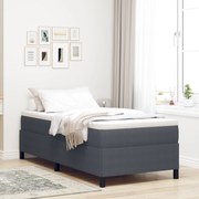 Cama vidaXL Cinza Escuro 90x200 cm em Tecido Cotele