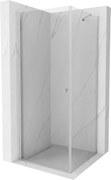 Mexen Pretoria cabine de duche com porta de abrir 90 x 90 cm, transparente, cromada - 852-090-090-01-00