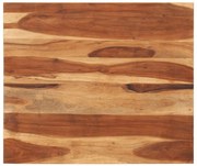 vidaXL Tampo de mesa madeira de acácia maciça 15-16 mm 70x80 cm