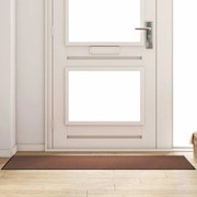 vidaXL Tapete de Entrada Outros Marrom e Preto 60 x 180 cm
