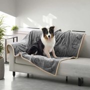 Manta impermeável para cães 157 x 127 cm cinzento