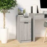 vidaXL Armário de secretária 33,5x50x75cm deriv. madeira sonoma cinza
