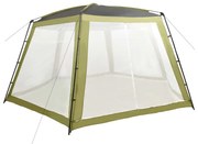 vidaXL Tenda para piscina 660x580x250 cm tecido verde