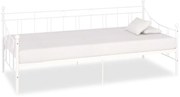 vidaXL Estrutura sofá-cama 90x200 cm metal branco