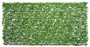 Outsunny Rolo Vedação Artificial 3x1,5m Privacidade Balcão Jardim Exterior Parede PE Verde Durável Proteção Visual Delimitação Espaço | Aosom Portugal