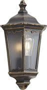 Lanterna de Parede Exterior Clássica Ouro Antigo IP44 - Havana Half