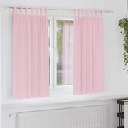 vidaXL Cortinas Blackout com Argolas 2 pcs Rosa bebé 175 x 140 cm
