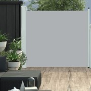 vidaXL Toldo lateral retrátil para pátio 170x300 cm cinzento