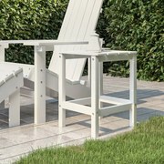 vidaXL Mesa de jardim Adirondack 38x38x46 cm PEAD branco