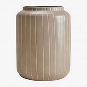 Vaso Em Ferro Bieberlis Tapioca Bege & ↑30 Cm - Sklum