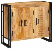 vidaXL Buffet Castanho 80 x 33 x 70 cm Madeira de mangueira maciça
