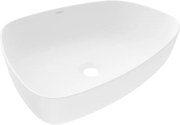 Mexen Ono lavatório de bancada de aglomerado 51 x 39 cm, branco - 23045101