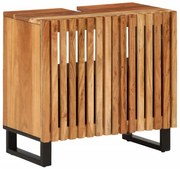 vidaXL Armário de lavatório 62x34x58 cm madeira de acácia maciça