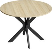 HOMCOM Mesa de Cozinha Redonda Dobrável para 2-6 Pessoas com Aba Rebatível Estrutura de Aço em X Duplo Ø110x76 cm Madeira | Aosom Portugal