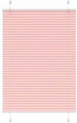 Rosa Plissada Cega 90x150 cm Largura Tecido 89,4 cm Poliéster