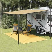 vidaXL Tapete de campismo para tenda 250x450 cm bege